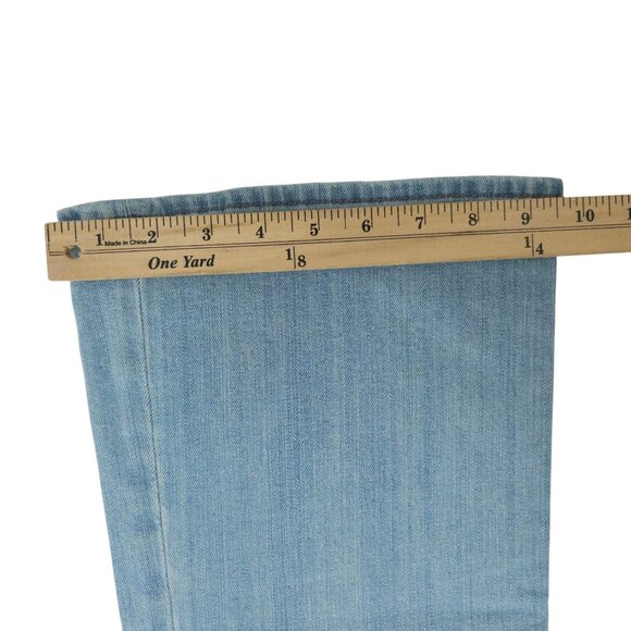 Lucky Brand Sweet N Low Boot Cut Jeans Womens 14 Light Wash Distressed Denim - Picture 6 of 15